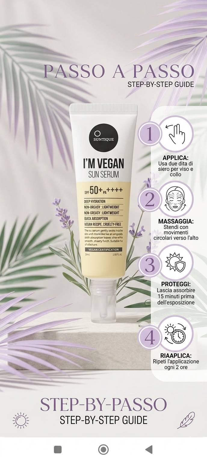 SUNTIQUE I’m Vegan Sun Serum SPF50+ PA++++ 50ml
