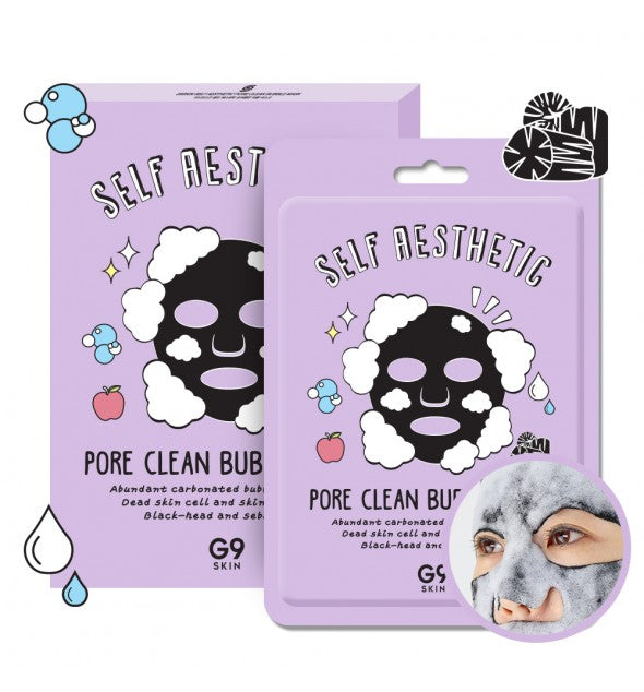 G9SKIN Self Aesthetic Pore Clean Bubble Mask (set da 5 pezzi)