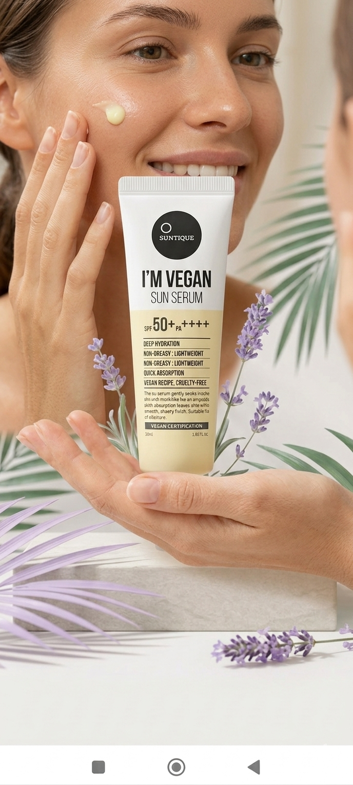 SUNTIQUE I’m Vegan Sun Serum SPF50+ PA++++ 50ml