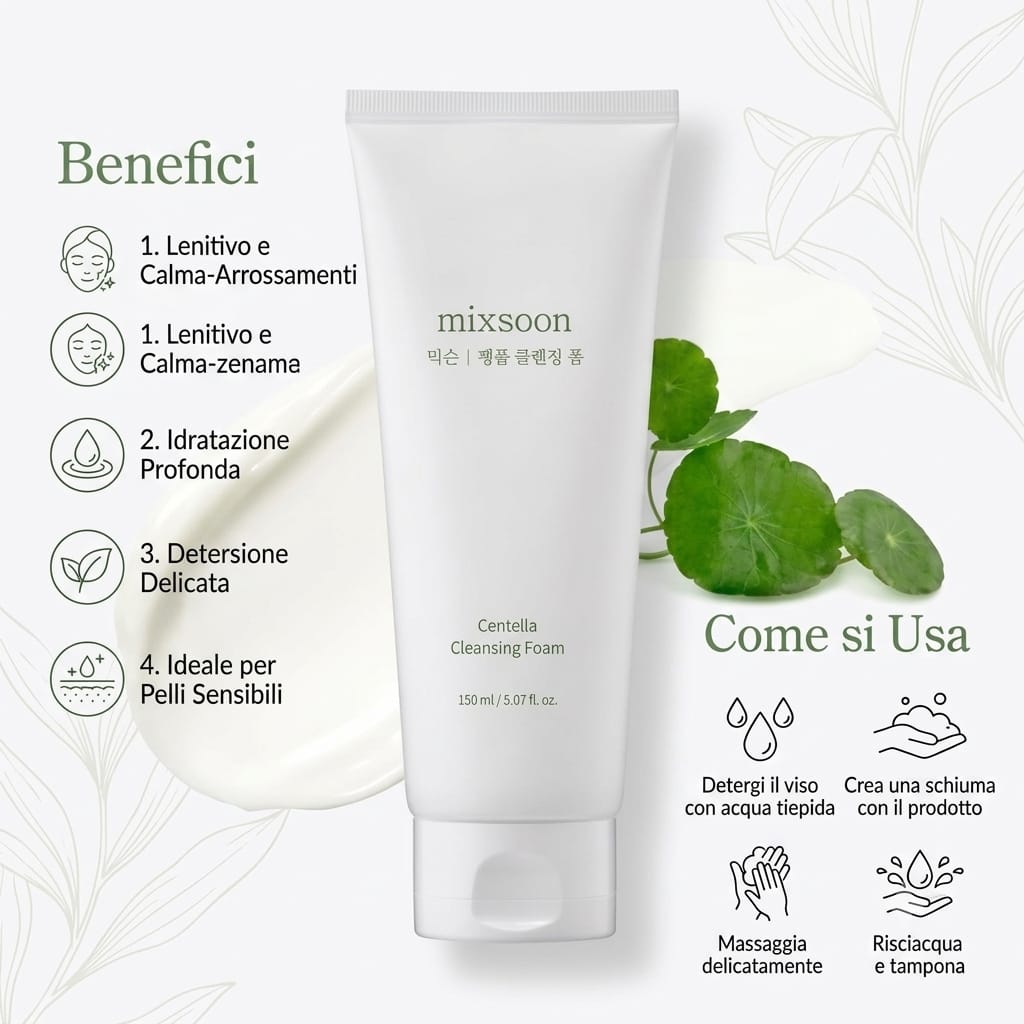 Mixsoon Centella Cleansing Foam 150 ML