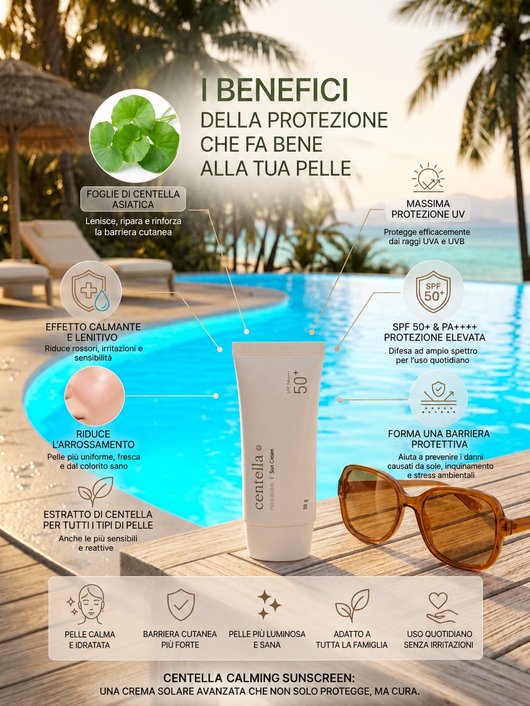 Mixsoon Centella Crema Solar SPF50+ PA+++ 50 g