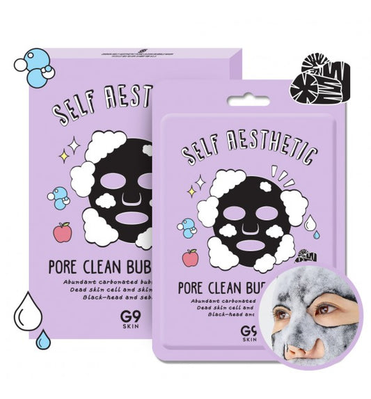 G9SKIN Self Aesthetic Pore Clean Bubble Mask (set da 5 pezzi)